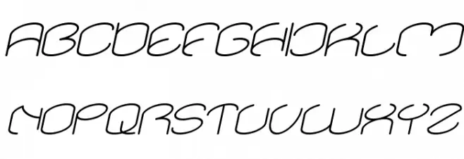 lanitta Italic Font Litere mari
