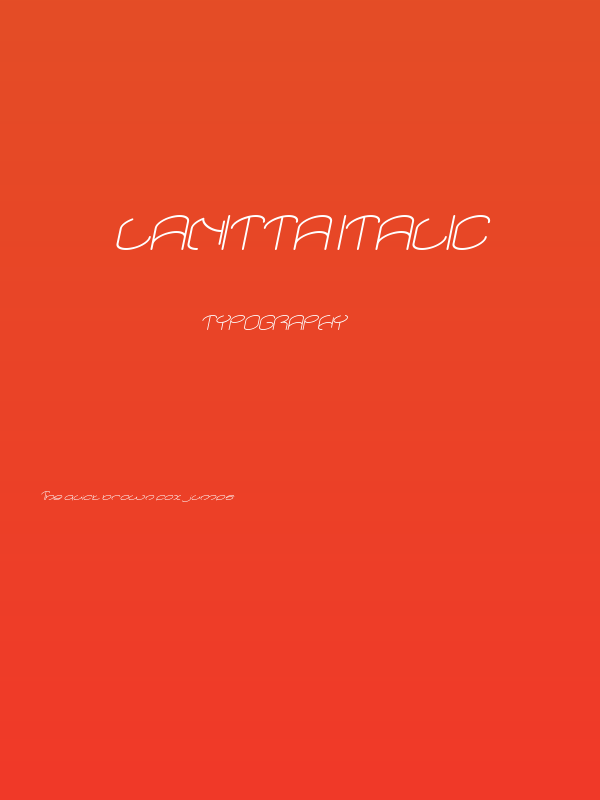 lanitta Italic Poster