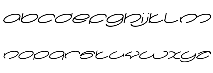 lanitta Italic Font LOWERCASE