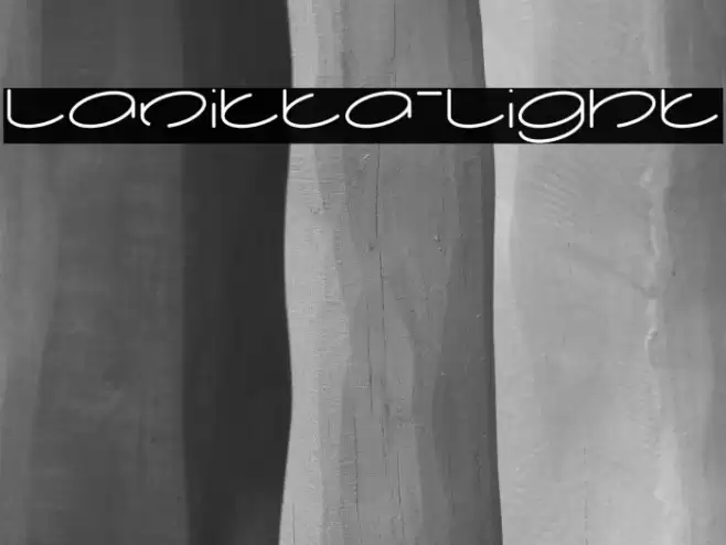 lanitta-light Font examples