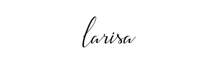 larisa  フリーフォントのダウンロード