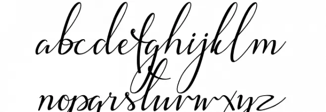 larisa Schriftart Kleinbuchstaben
