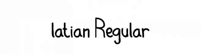 latian Regular  تنزيل الخطوط