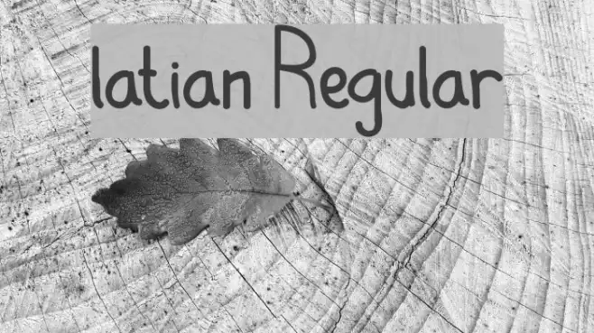 latian Regular Example 1