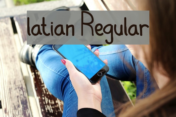 latian Regular Font examples