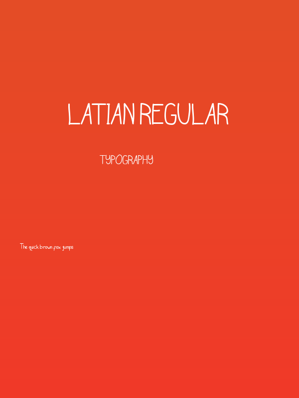 latian Regular Poster