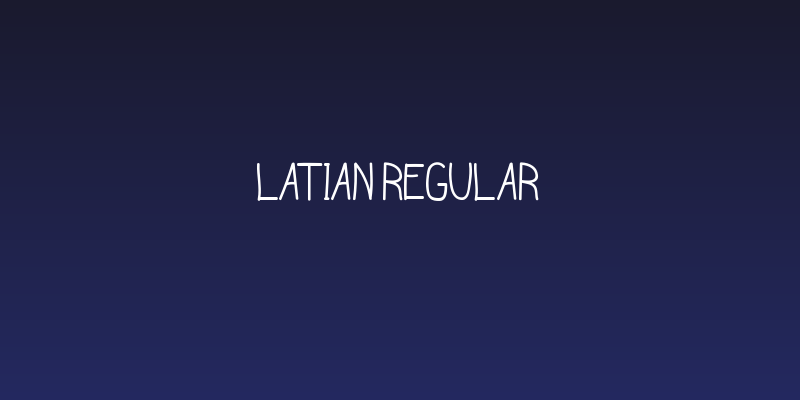 latian Regular Social Header