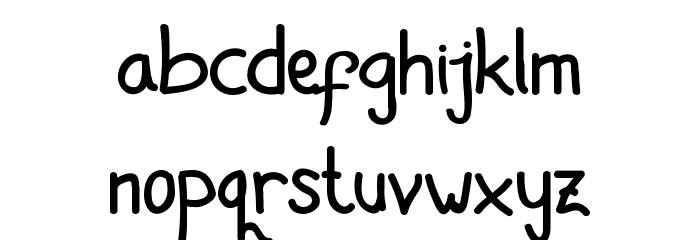 latian Regular Font LOWERCASE
