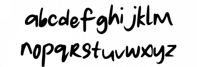 lauwrites Font LOWERCASE