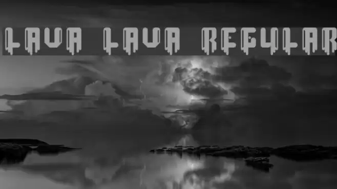 lava lava Regular Font examples