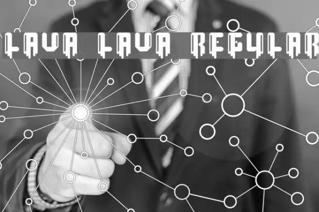 lava lava Regular Font examples