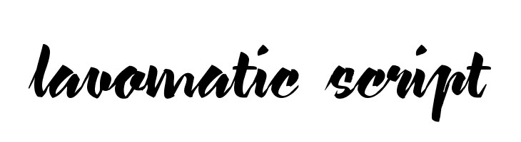 lavomatic script Font