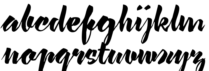 lavomatic script Font LOWERCASE