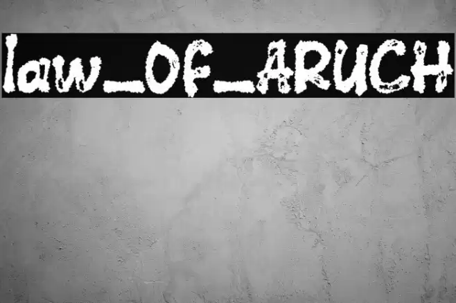 law_OF_ARUCH Caratteri examples