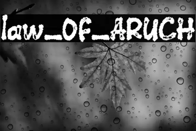law_OF_ARUCH Caratteri examples