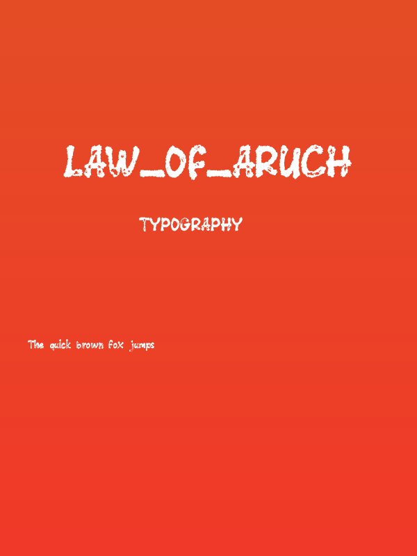 law_OF_ARUCH Poster