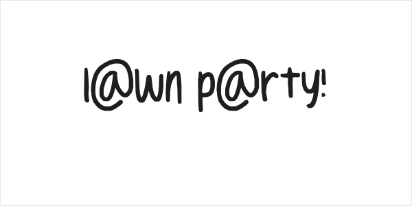 lawn party! Logo