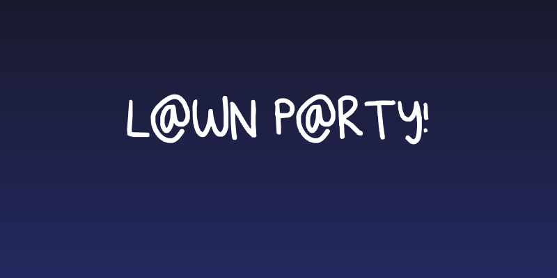 lawn party! Social Header