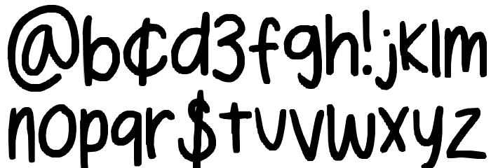 lawn party! Font LOWERCASE