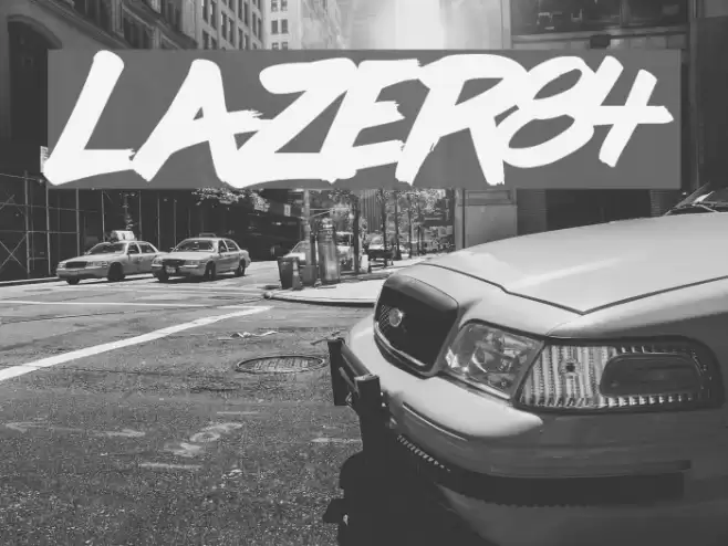 lazer84 Font examples