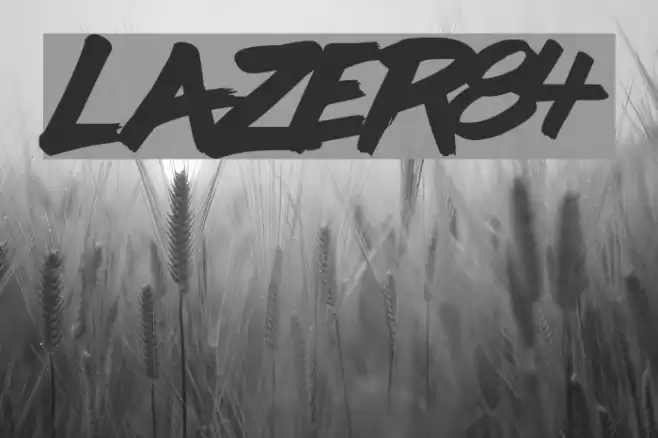 lazer84 Font examples