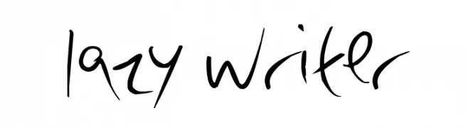 lazy writer  नि: शुल्क फ़ॉन्ट्स डाउनलोड