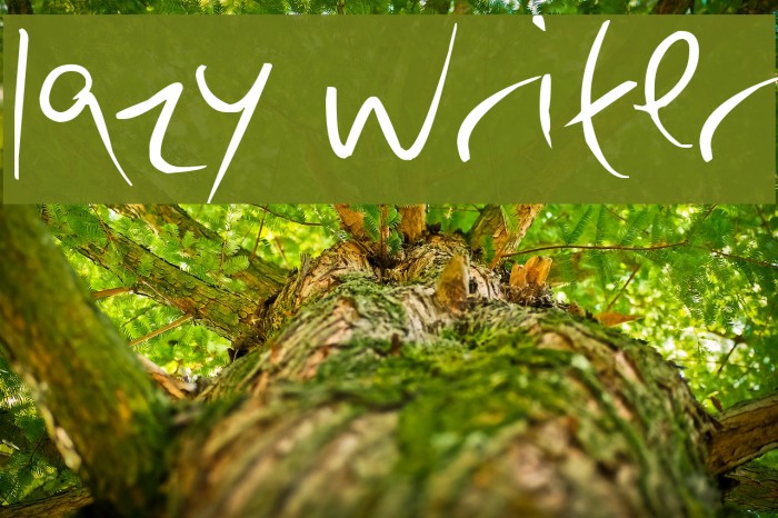 lazy writer Font examples