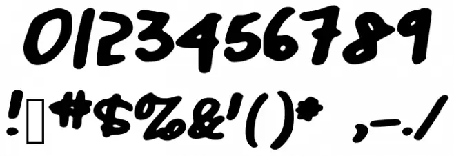 lazy_dog Font OTHER CHARS