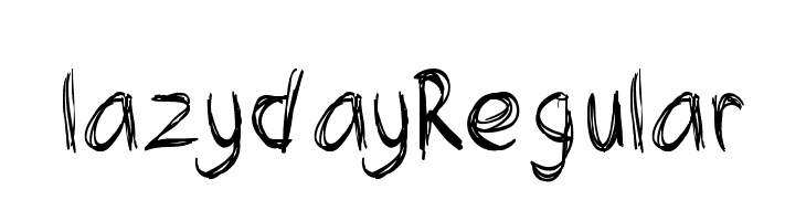 lazydayRegular Schriftart