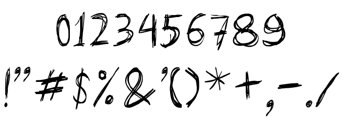 lazydayRegular Font OTHER CHARS