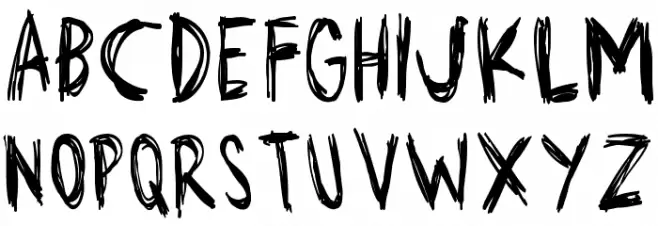 lazydayRegular Шрифта ВЕРХНИЙ