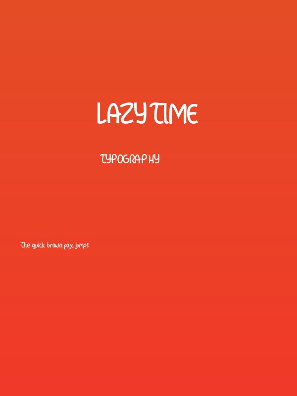 lazytime Poster