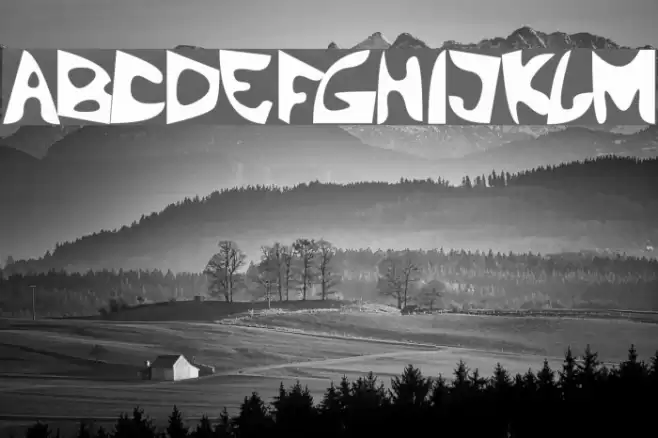 LBC Boom Schriftart examples