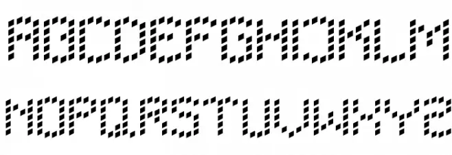 LBC Dots Schriftart Groß