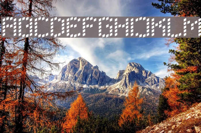 LBC Dots Font examples