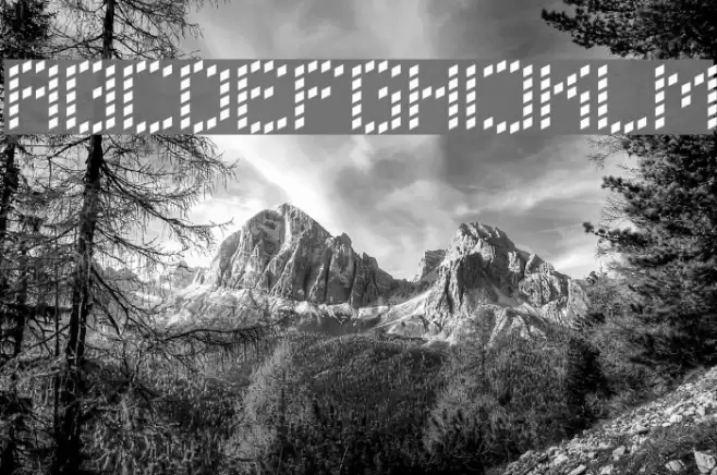 LBC Dots Font examples