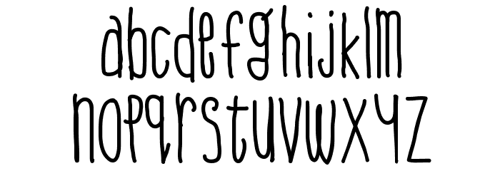 LBP2 Font LOWERCASE