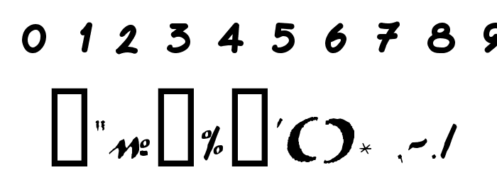 LC Bagira フォント その他の文字