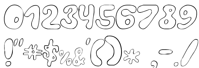 LC Blowzy Font OTHER CHARS