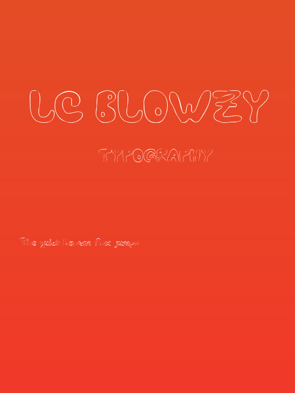 LC Blowzy Poster