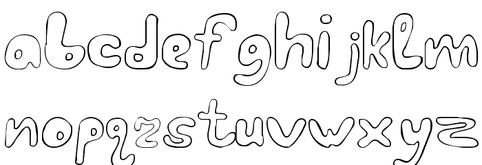 LC Blowzy Font LOWERCASE