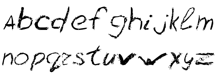 LC Chalk Font LOWERCASE