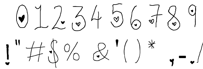 LC Look With Your Heart Font OTHER CHARS