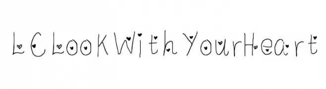 LC Look With Your Heart  Frei Schriftart Herunterladen