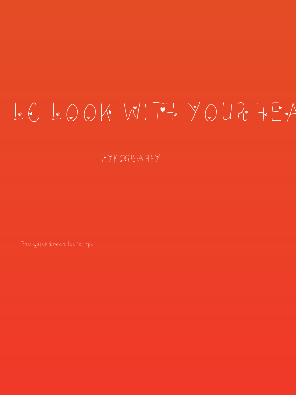 LC Look With Your Heart Poster