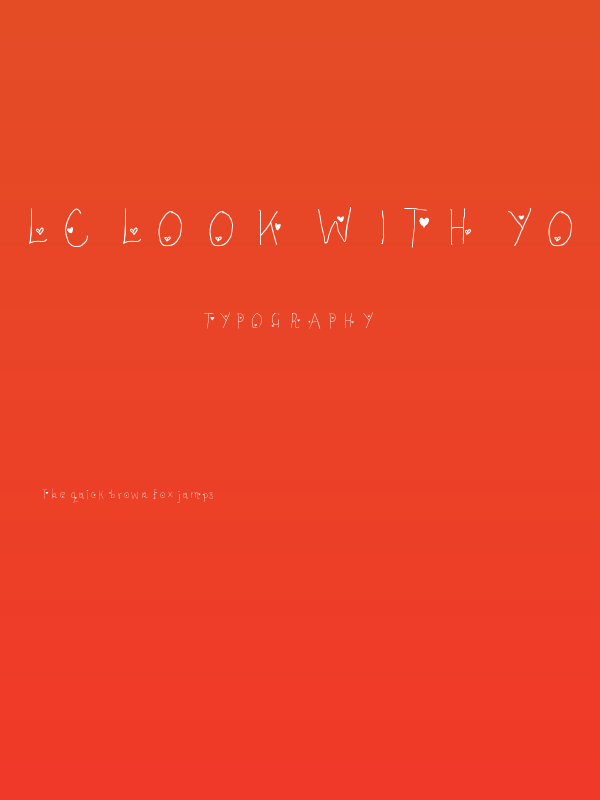 LC Look With Your Heart Poster