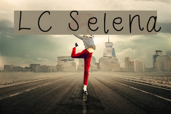 LC Selena Font examples