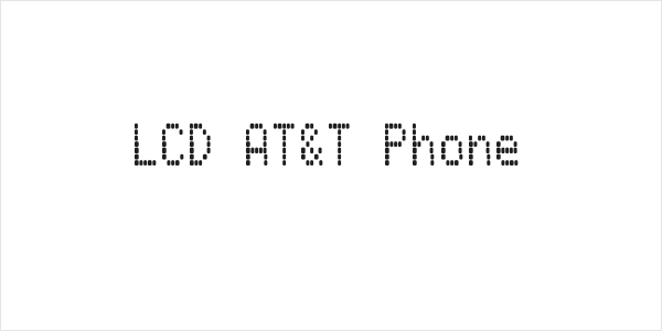 LCD AT&T Phone Logo