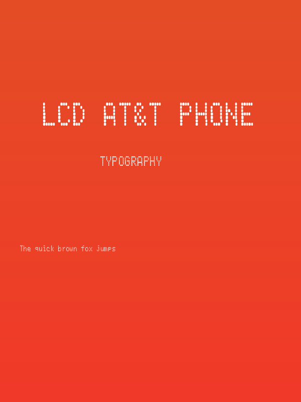 LCD AT&T Phone Poster