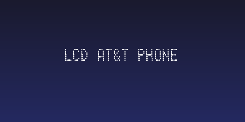 LCD AT&T Phone Social Header